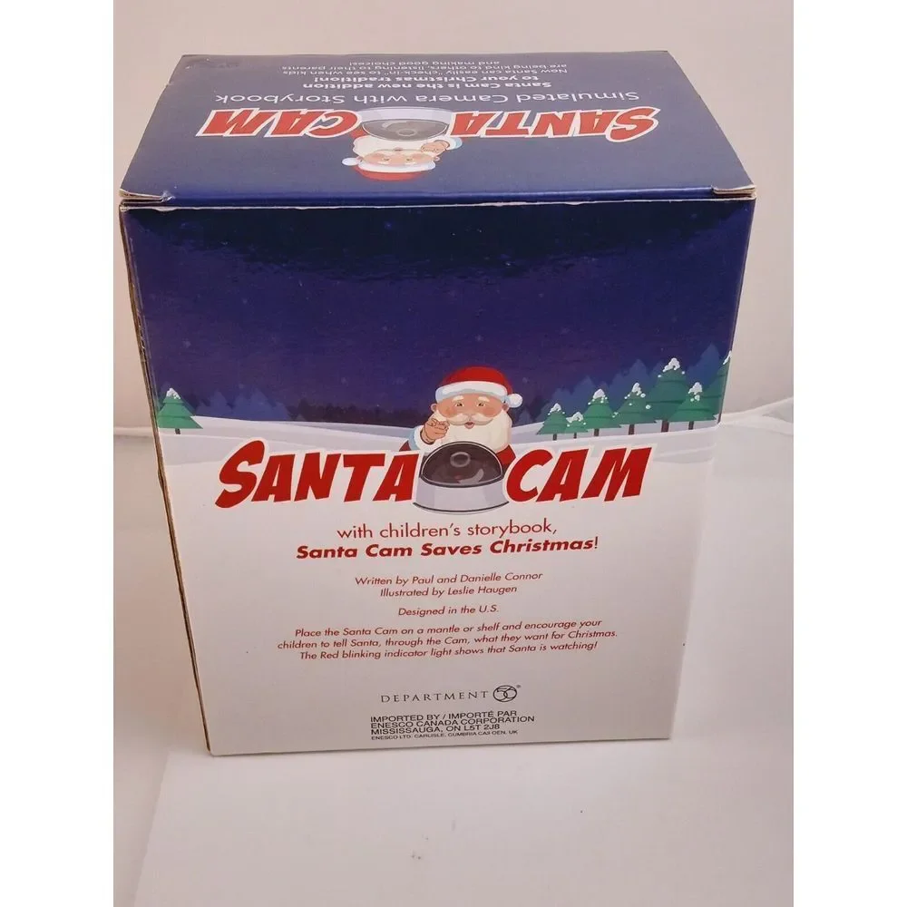 SANTA CAM Simulated Camera with The Santa‎ Cam Saves Christmas Book.NEW
